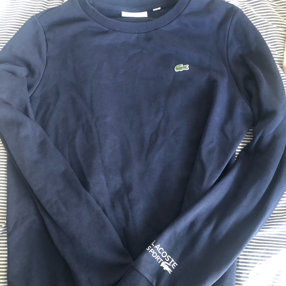 Lacoste sport crewneck sweatshirt navy size 40